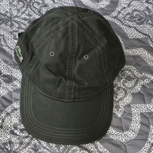 Men’s Lacoste Hat olive Green one size 100%cotton